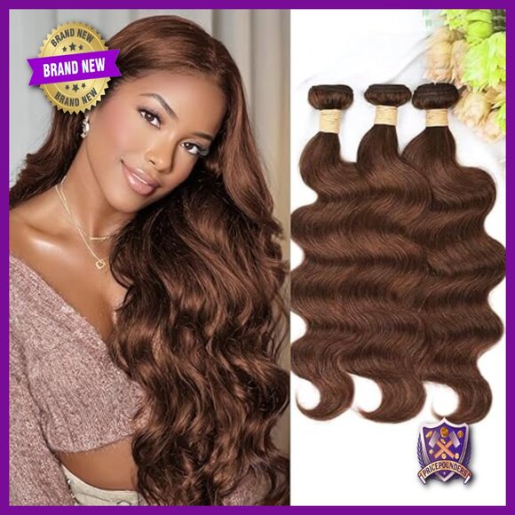 Brazilian Virgin Human Hair Extensions Body Wave 16 Inch 3 Bundles main image 5